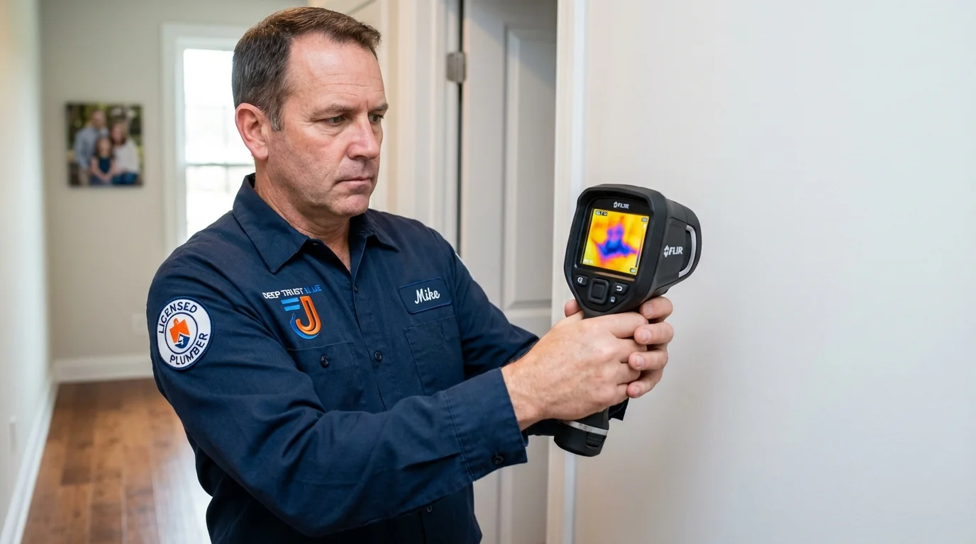 Thermal imaging leak detection by Johns Plumbing LLC in Rector